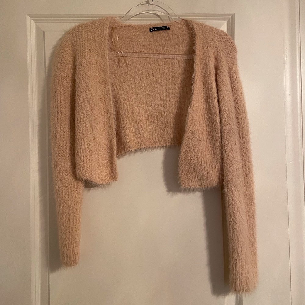 Zara Pink Crop Sweater